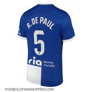 Atletico Madrid Rodrigo De Paul #5 Udebanetrøje 2023-24 Kortærmet